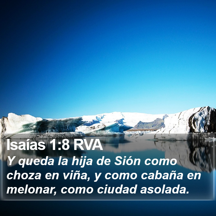 Isaías 1:8 RVA Bible Study