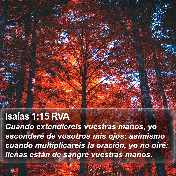 Isaías 1:15 RVA Bible Study