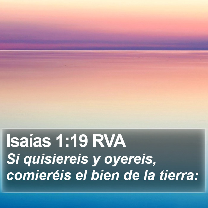 Isaías 1:19 RVA Bible Study