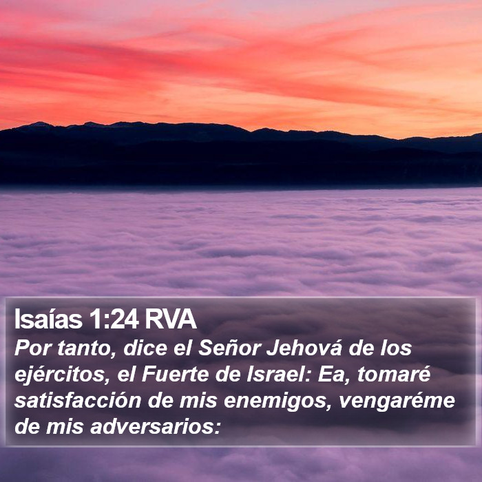 Isaías 1:24 RVA Bible Study