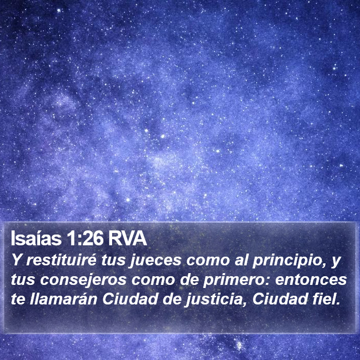 Isaías 1:26 RVA Bible Study