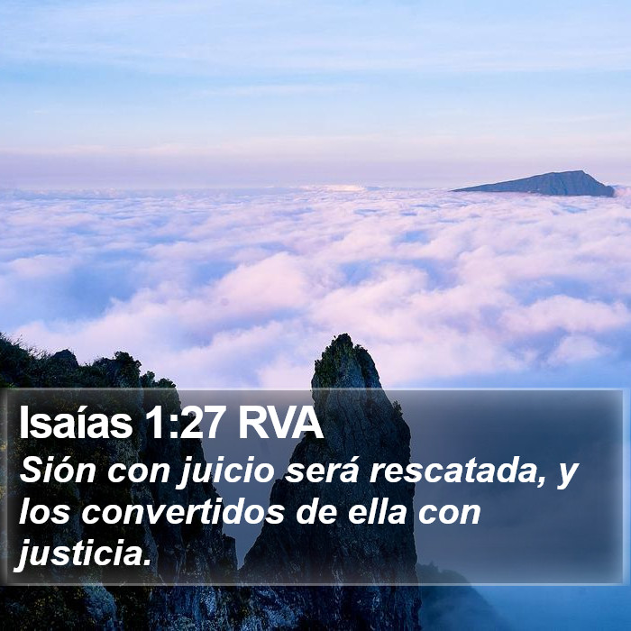 Isaías 1:27 RVA Bible Study