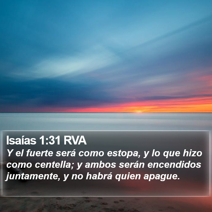 Isaías 1:31 RVA Bible Study