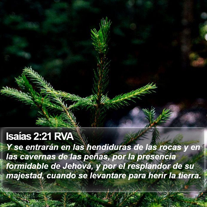 Isaías 2:21 RVA Bible Study