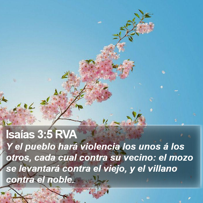 Isaías 3:5 RVA Bible Study