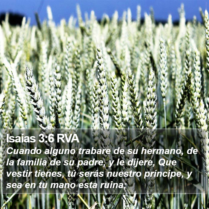 Isaías 3:6 RVA Bible Study
