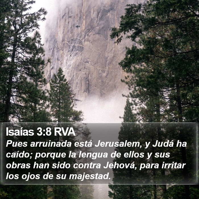 Isaías 3:8 RVA Bible Study