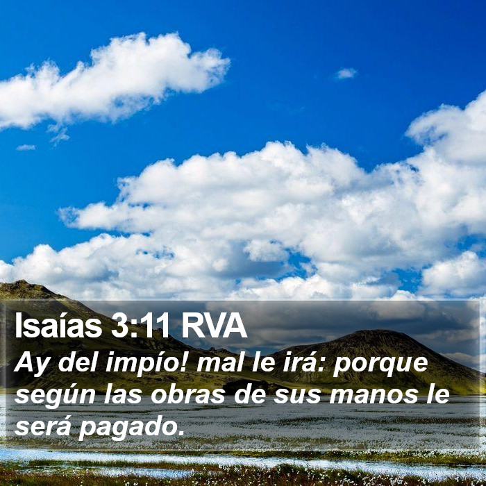 Isaías 3:11 RVA Bible Study