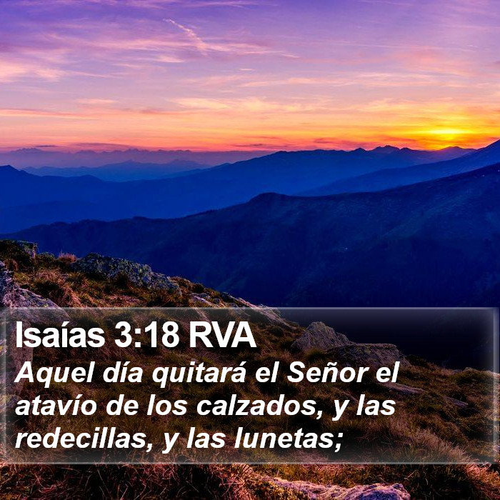Isaías 3:18 RVA Bible Study