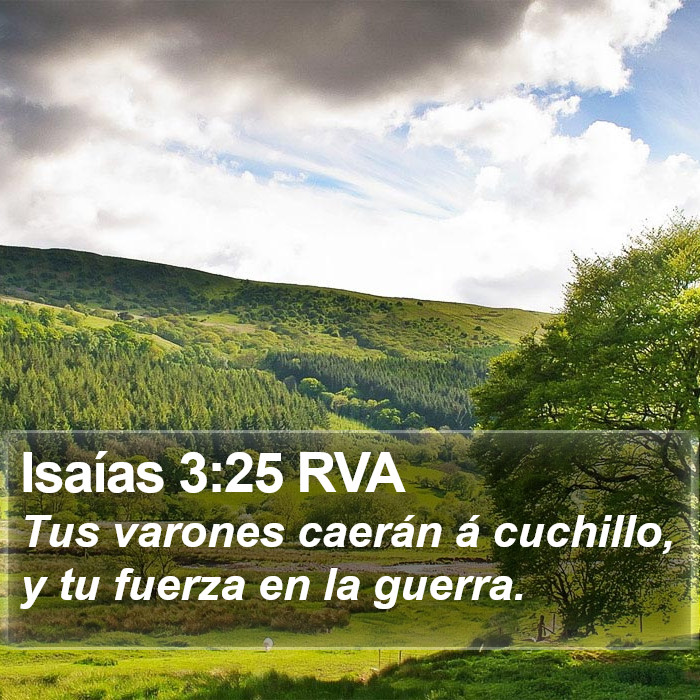 Isaías 3:25 RVA Bible Study