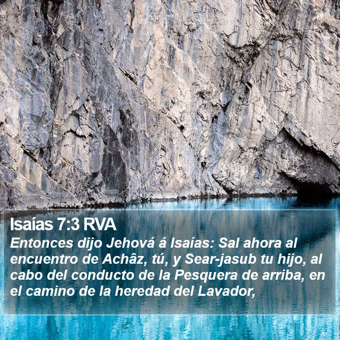 Isaías 7:3 RVA Bible Study