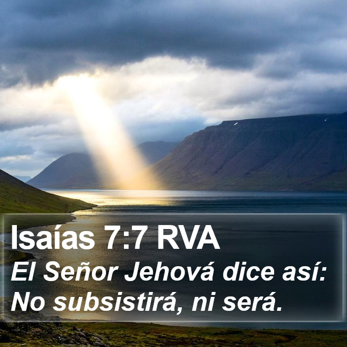 Isaías 7:7 RVA Bible Study