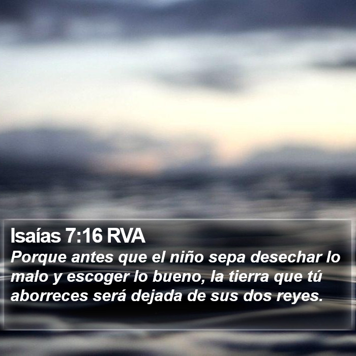 Isaías 7:16 RVA Bible Study
