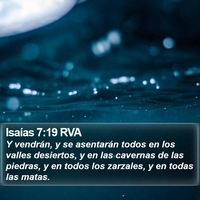 Isaías 7:19 RVA Bible Study