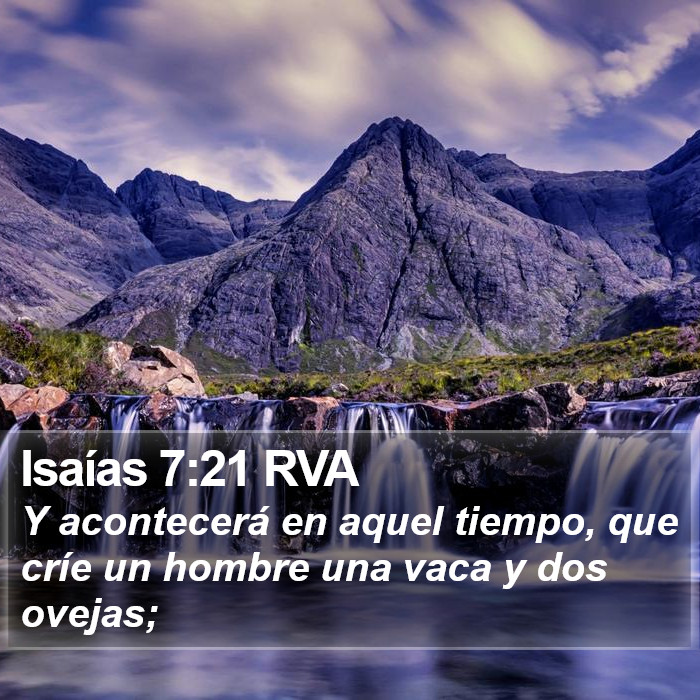 Isaías 7:21 RVA Bible Study