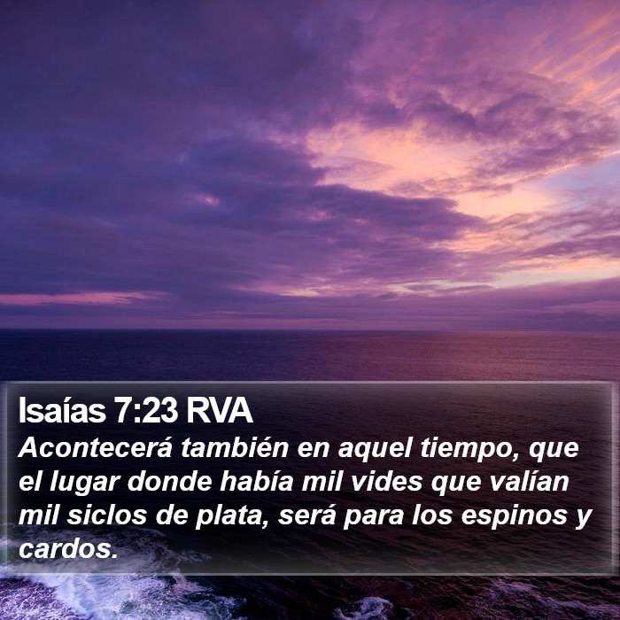 Isaías 7:23 RVA Bible Study