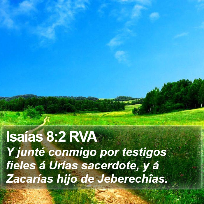 Isaías 8:2 RVA Bible Study