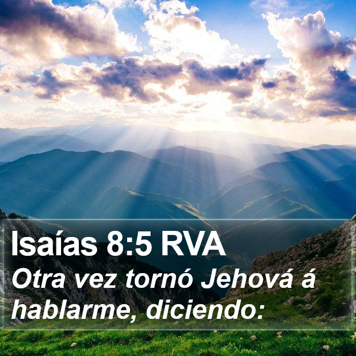 Isaías 8:5 RVA Bible Study