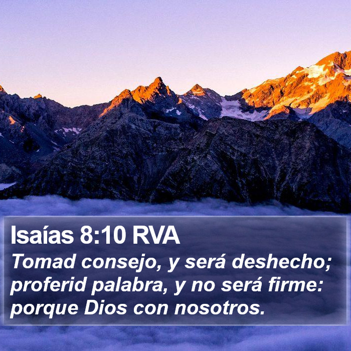 Isaías 8:10 RVA Bible Study