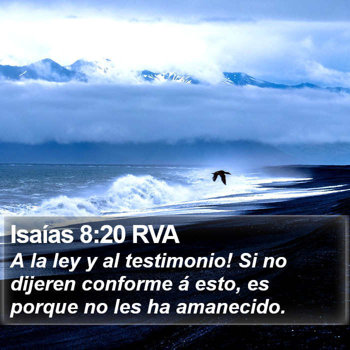 Isaías 8:20 RVA Bible Study