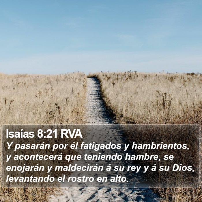 Isaías 8:21 RVA Bible Study