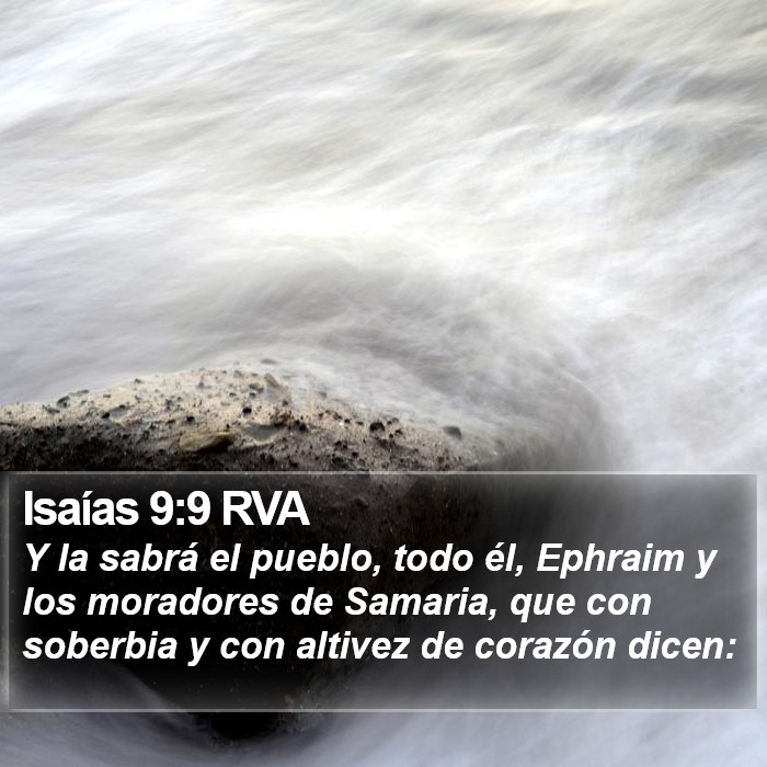 Isaías 9:9 RVA Bible Study