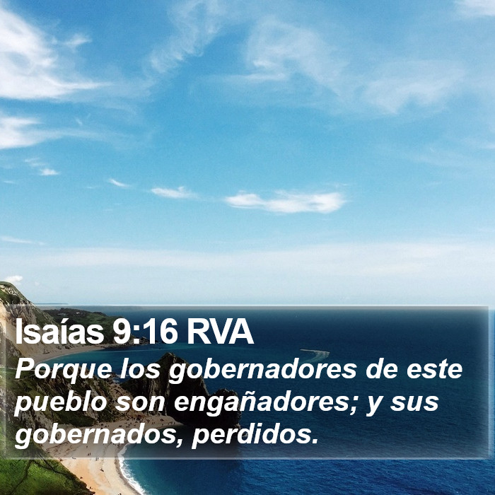 Isaías 9:16 RVA Bible Study