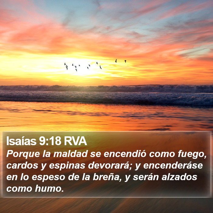 Isaías 9:18 RVA Bible Study