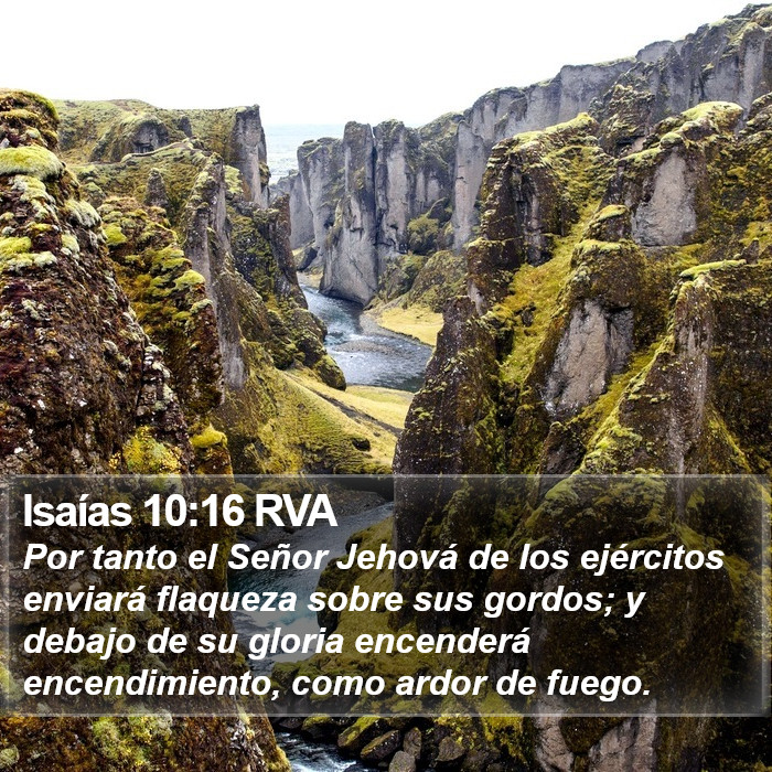 Isaías 10:16 RVA Bible Study