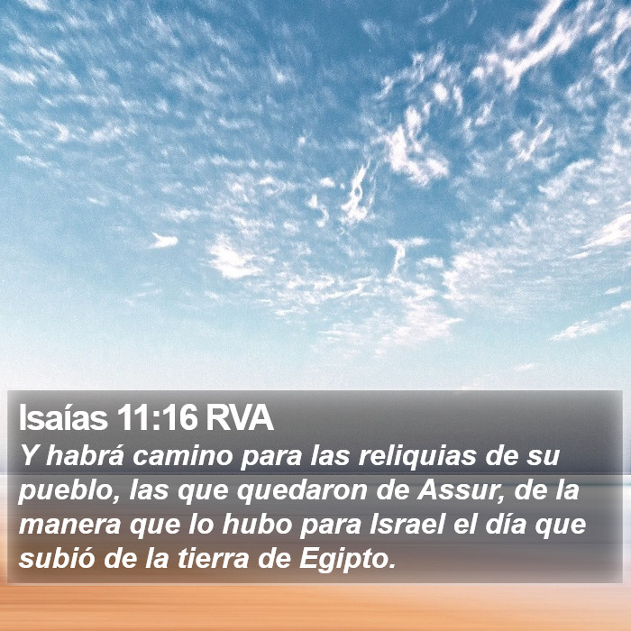 Isaías 11:16 RVA Bible Study