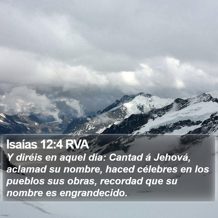 Isaías 12:4 RVA Bible Study