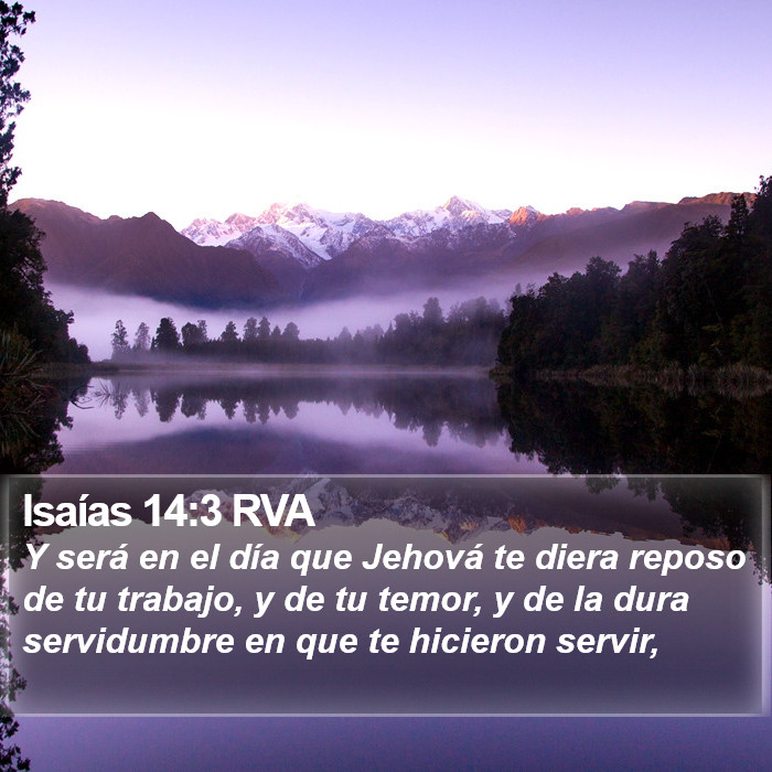 Isaías 14:3 RVA Bible Study