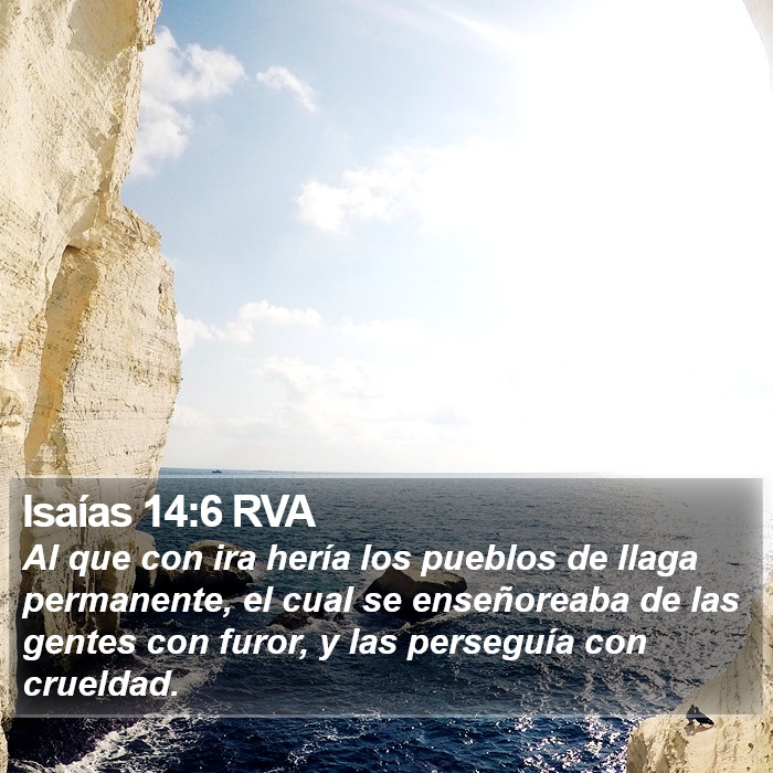 Isaías 14:6 RVA Bible Study