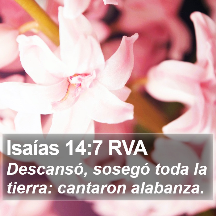 Isaías 14:7 RVA Bible Study