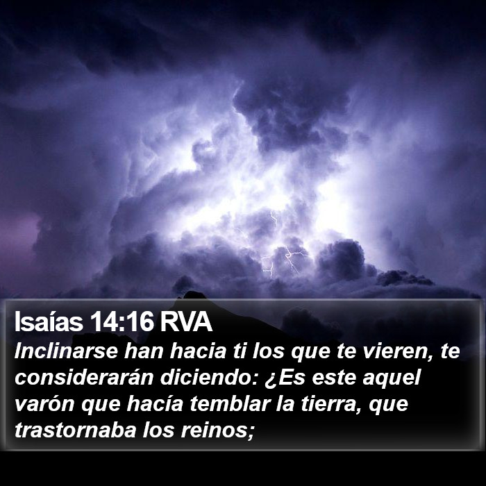 Isaías 14:16 RVA Bible Study