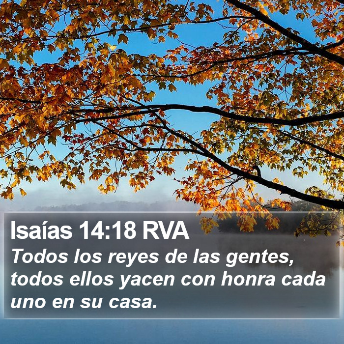 Isaías 14:18 RVA Bible Study