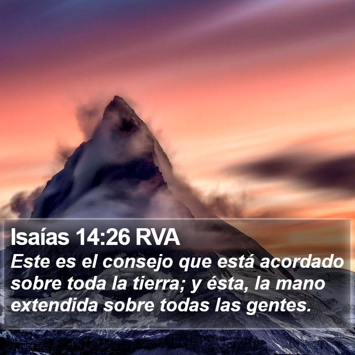 Isaías 14:26 RVA Bible Study