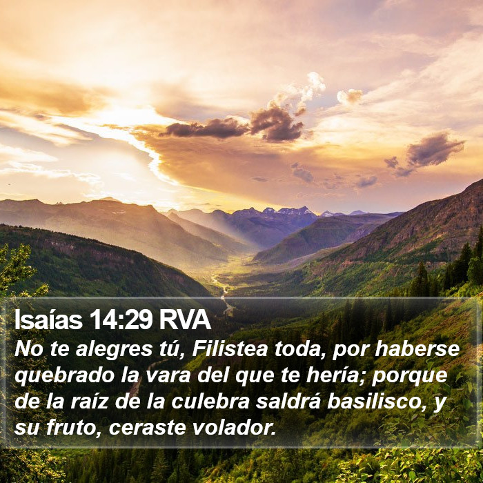 Isaías 14:29 RVA Bible Study