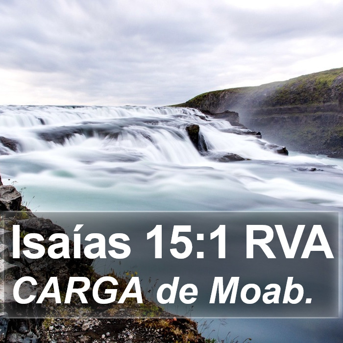 Isaías 15:1 RVA Bible Study