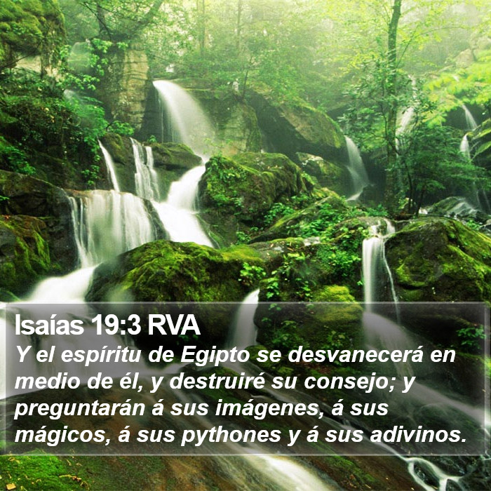 Isaías 19:3 RVA Bible Study