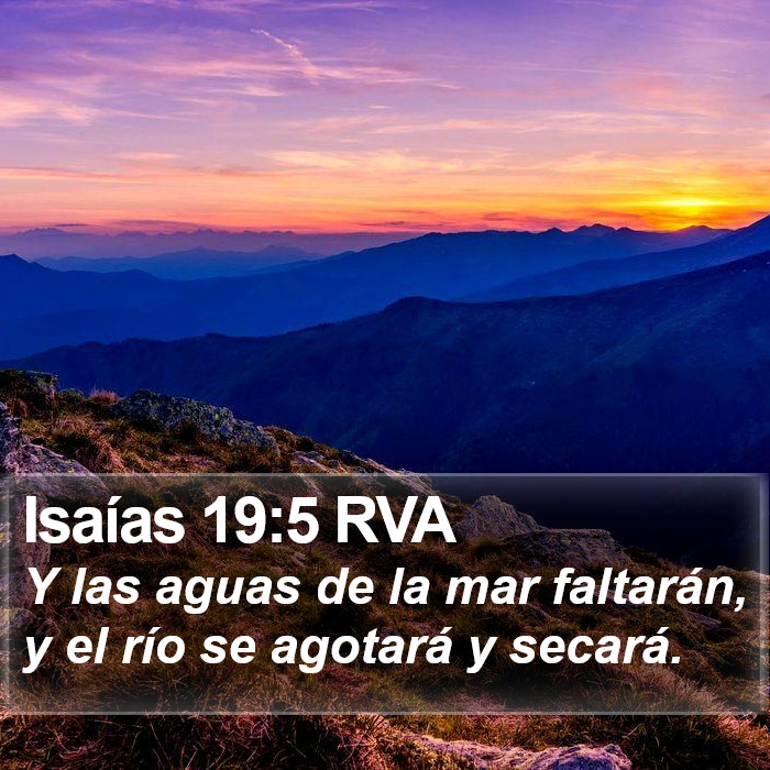 Isaías 19:5 RVA Bible Study