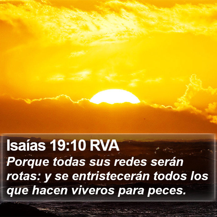 Isaías 19:10 RVA Bible Study