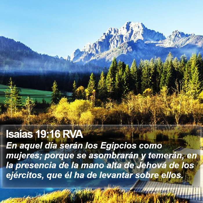 Isaías 19:16 RVA Bible Study