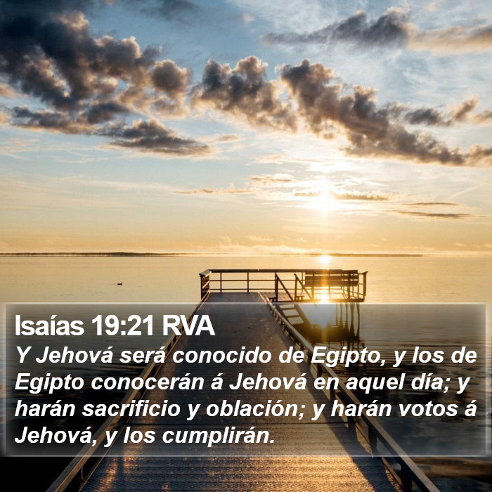 Isaías 19:21 RVA Bible Study