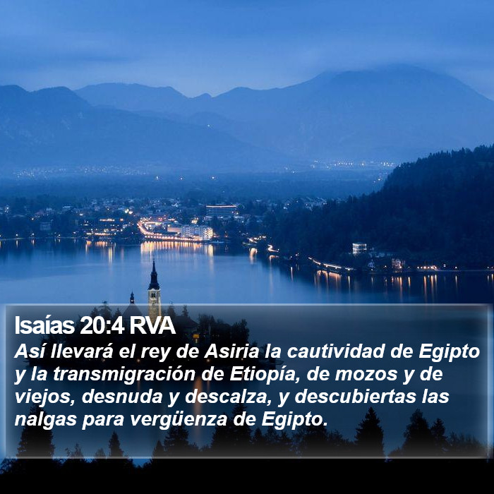 Isaías 20:4 RVA Bible Study