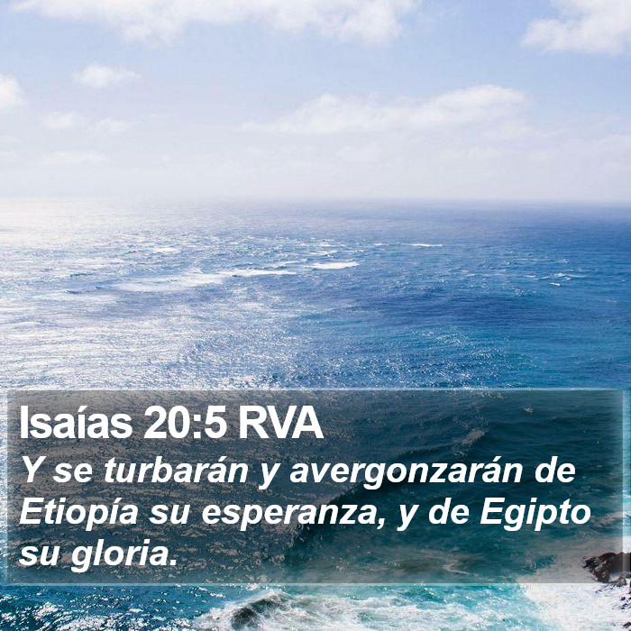 Isaías 20:5 RVA Bible Study