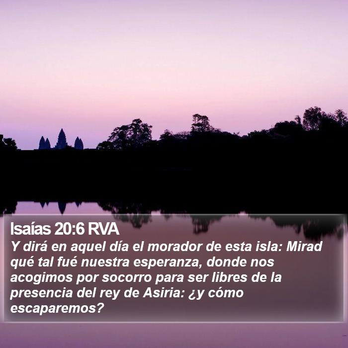 Isaías 20:6 RVA Bible Study