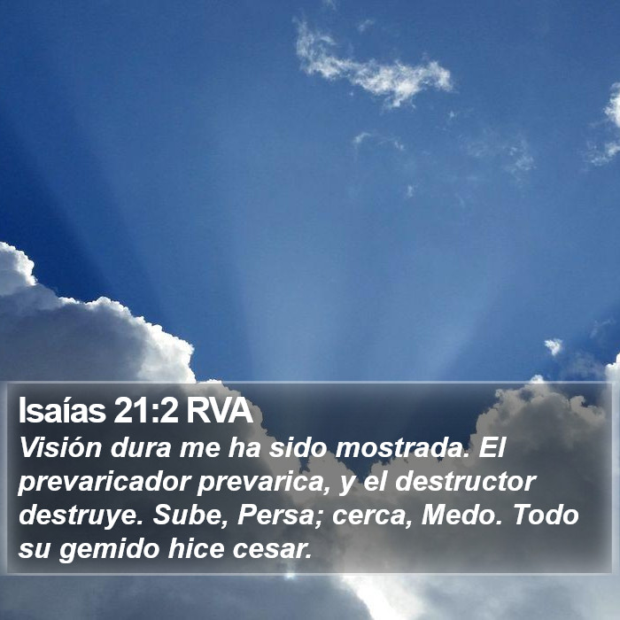 Isaías 21:2 RVA Bible Study