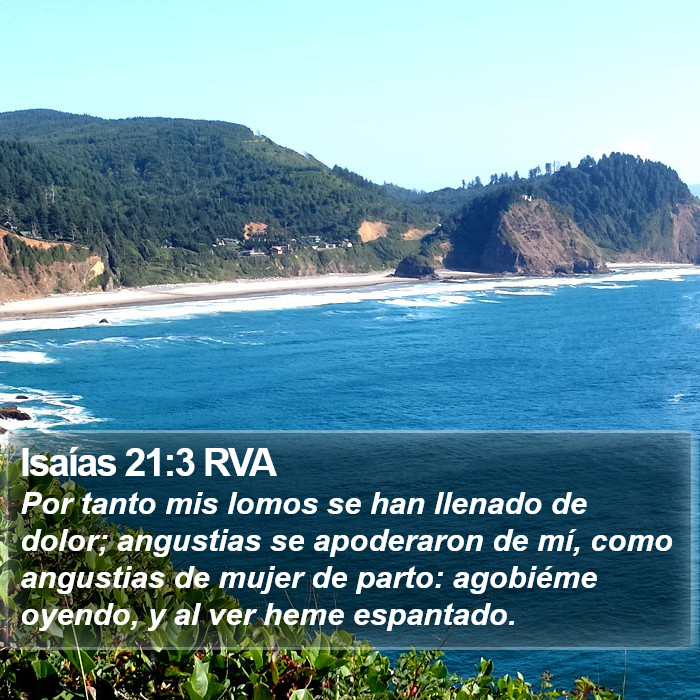 Isaías 21:3 RVA Bible Study