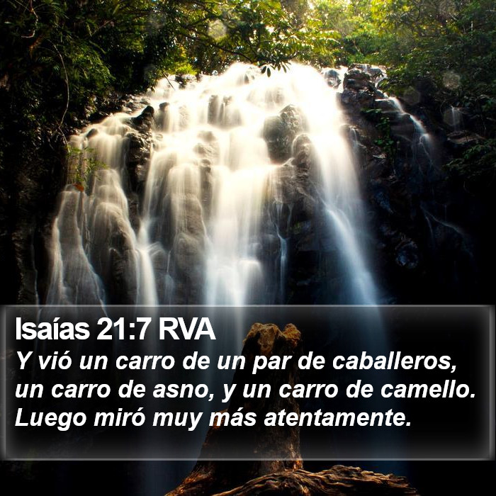 Isaías 21:7 RVA Bible Study